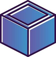 diseño de icono de vector de cubo