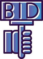 Bid Vector Icon Design