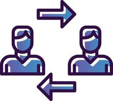 Interchangeability Vector Icon Design