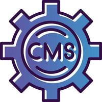 cms vector icono diseño