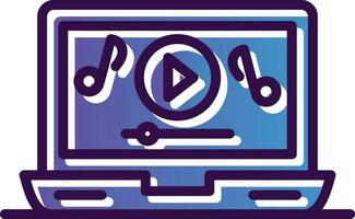 música vídeo vector icono diseño