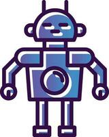 diseño de icono de vector de robot