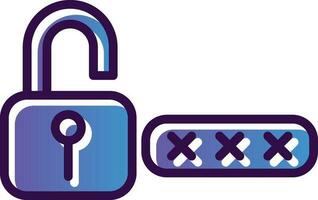 Password Vector Icon Design