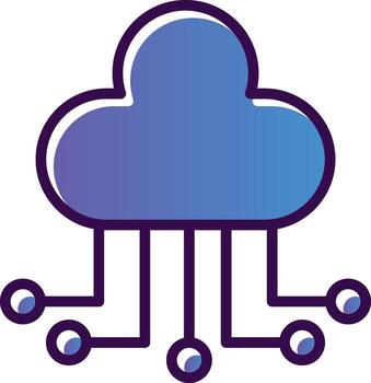 Cloud computing Vector Icon Design