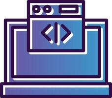 Web coding Vector Icon Design