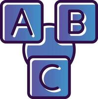 Abc block Vector Icon Design