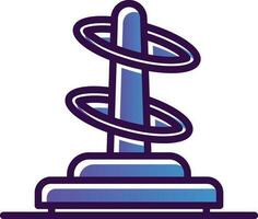 Ring toss Vector Icon Design