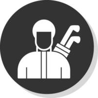 Golfer Vector Icon Design