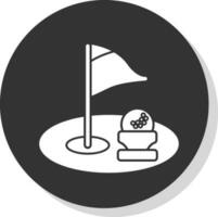 Golf hole Vector Icon Design