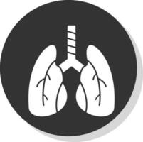 diseño de icono de vector de pulmones