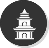 diseño de icono de vector de templo