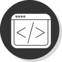 web codificación vector icono diseño