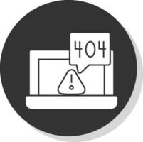 Diseño de icono de vector de error 404