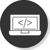 código programación vector icono diseño