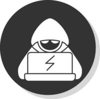 diseño de icono de vector de hacker