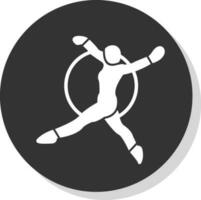 Trapeze artist Vector Icon Design