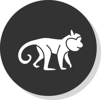 diseño de icono de vector de mono