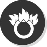 Ring of fire Vector Icon Design