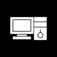 Desktop computer Vector Icon Design