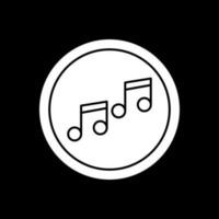 música Nota vector icono diseño