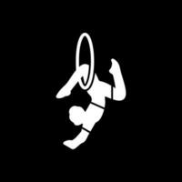 Trapeze artist Vector Icon Design