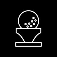 Golf ball Vector Icon Design