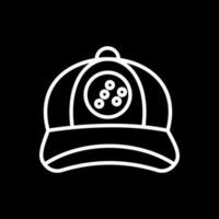 diseño de icono de vector de gorra de béisbol