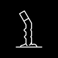 Cigarette butt Vector Icon Design