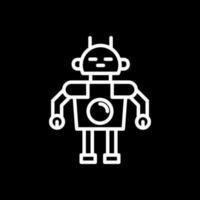 diseño de icono de vector de robot