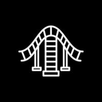 Roller coaster Vector Icon Design