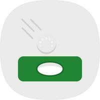Hole in one Vector Icon Design