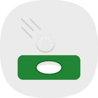 Hole in one Vector Icon Design