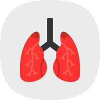 diseño de icono de vector de pulmones