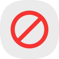 Ban Vector Icon Design