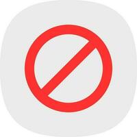 Ban Vector Icon Design