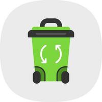 diseño de icono de vector de papelera de reciclaje