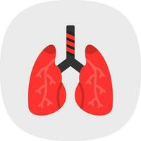 diseño de icono de vector de pulmones