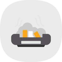 Ashtray Vector Icon Design