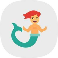 Mermaid Vector Icon Design