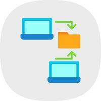 Data sharing Vector Icon Design