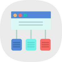 Data flow Vector Icon Design