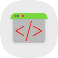 Web coding Vector Icon Design