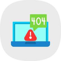 404 error Vector Icon Design