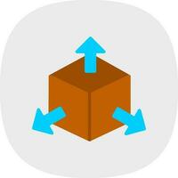 diseño de icono de vector de cubo