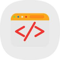 Web coding Vector Icon Design