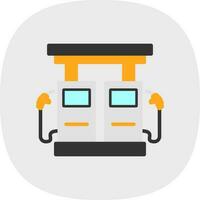 Gas station Vector Icon Design