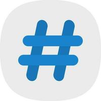 Hash tag Vector Icon Design