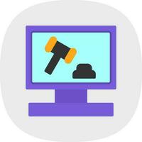 Auction Vector Icon Design