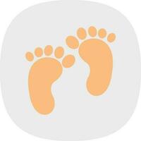 Footprint Vector Icon Design