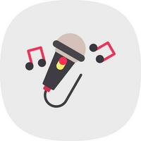 Singing Vector Icon Design